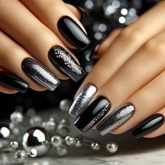 15 Black & Silver Nail Art Designs That Will Steal The Show