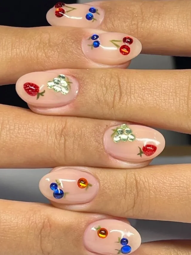 10 Tutti Frutti Nails Are Officially The Manicure Of Summer 2024