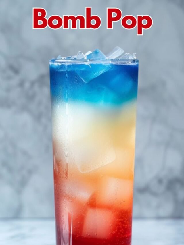 The colourful Bomb Pop Cocktail
