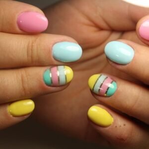 Cute and Colourful Easter Nail Design Ideas 2