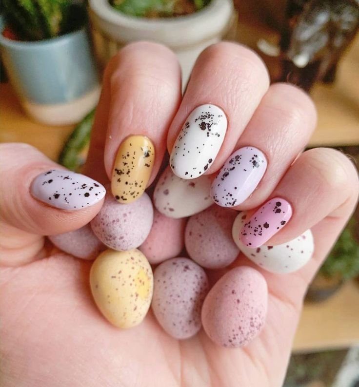 Cute and Colourful Easter Nail Design Ideas 2
